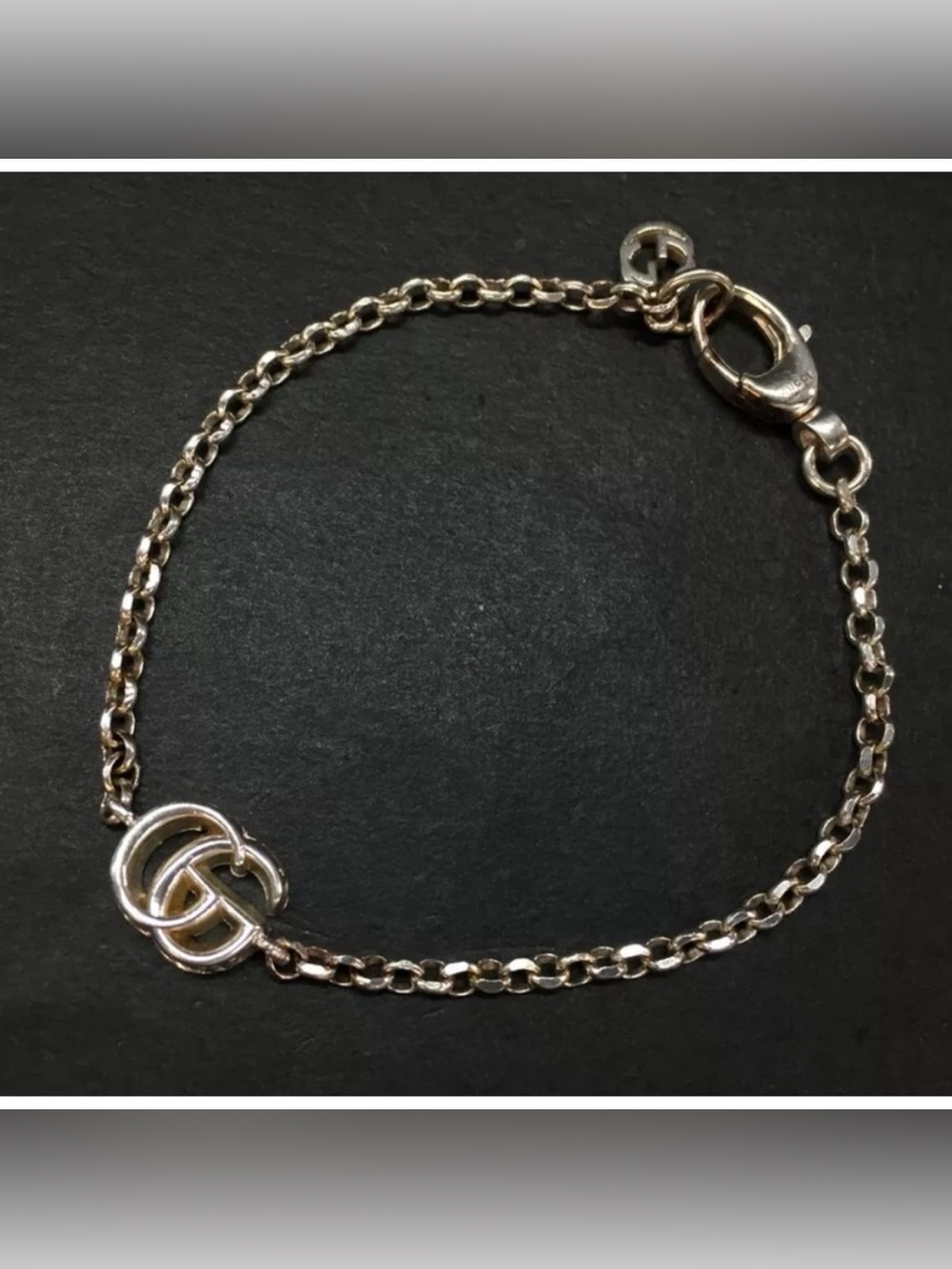 GUCCI Double G Silver 925 Bracelet
